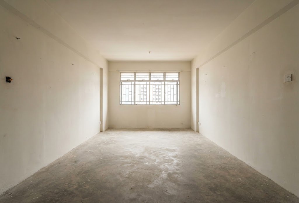 Same living room before renovation